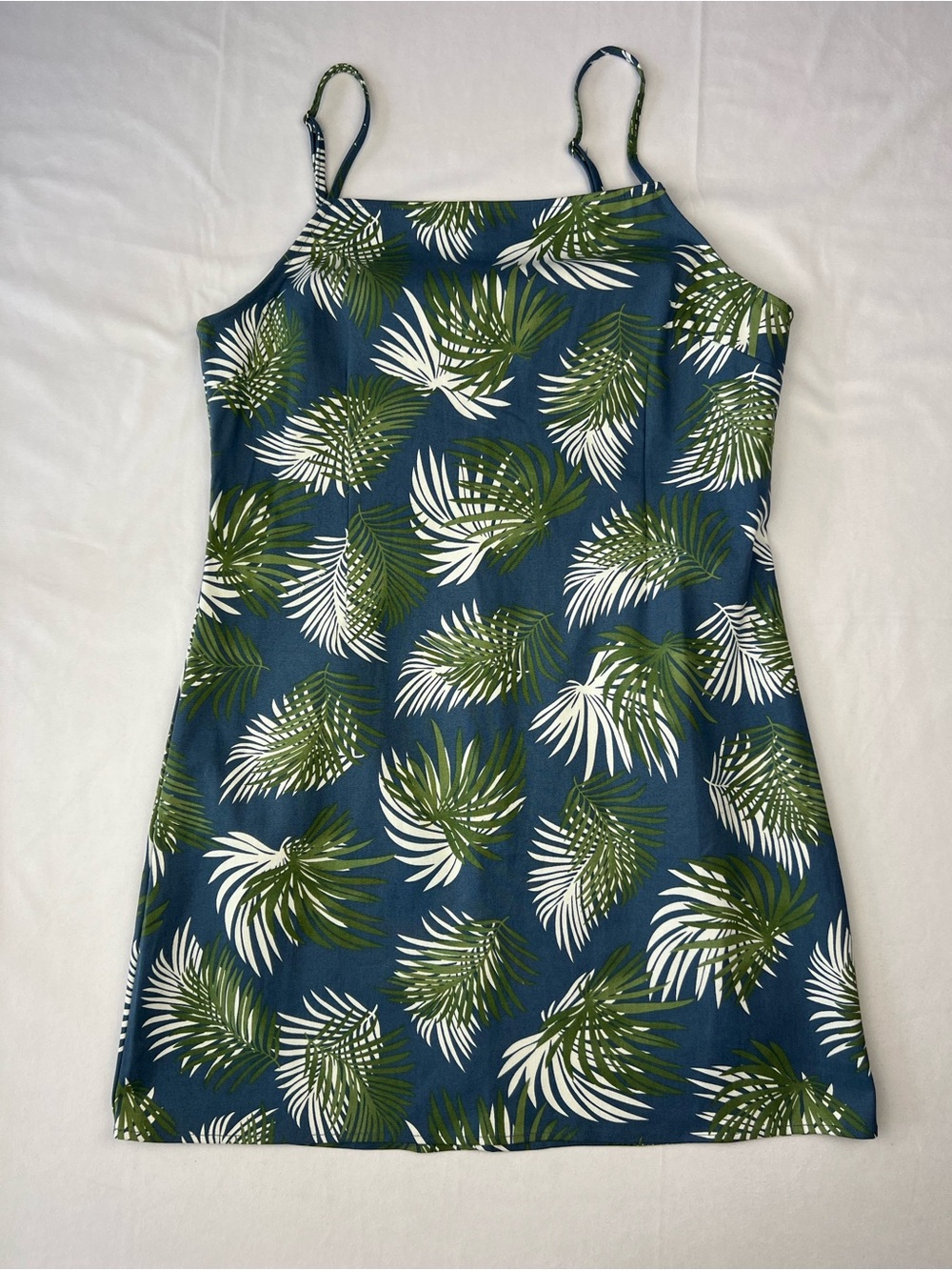 NWT Urban Outfitters Tropical Print Sleeveless Mini Slip Dress Size Large - Picture 3 of 7